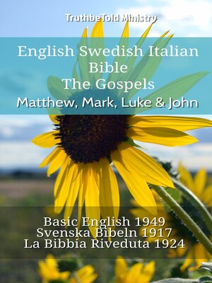 cover image of English Swedish Italian Bible--The Gospels--Matthew, Mark, Luke & John
